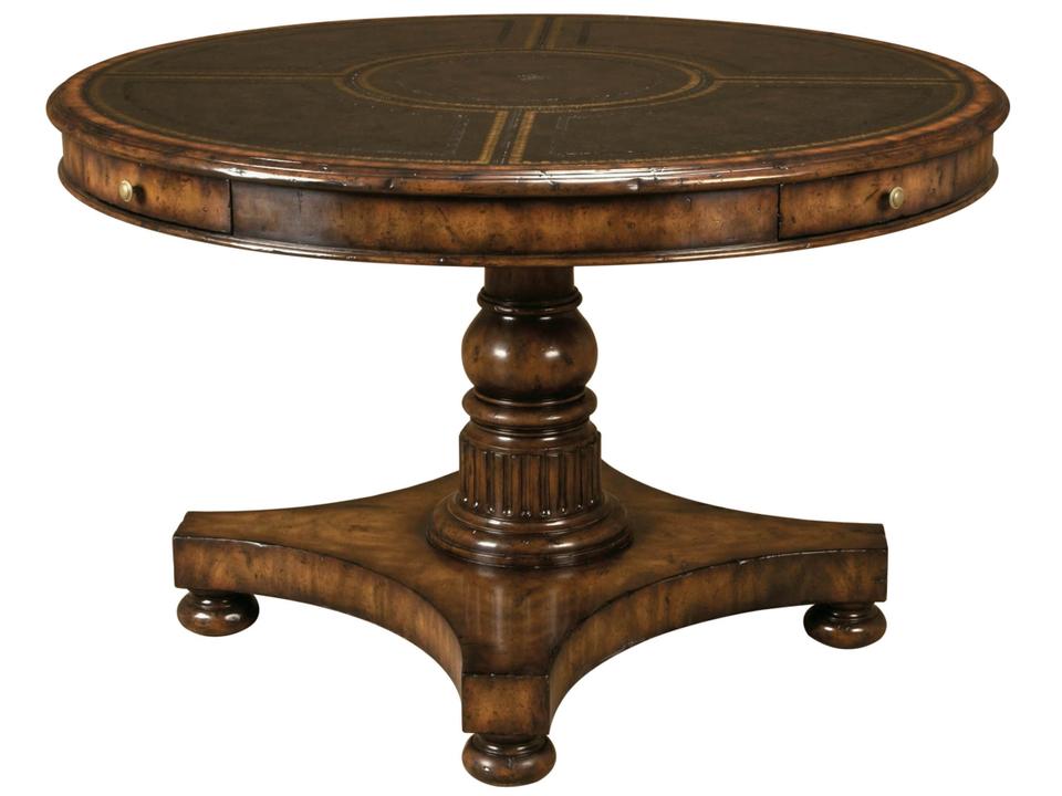 Brown Mahogany Wood Card Game Table
