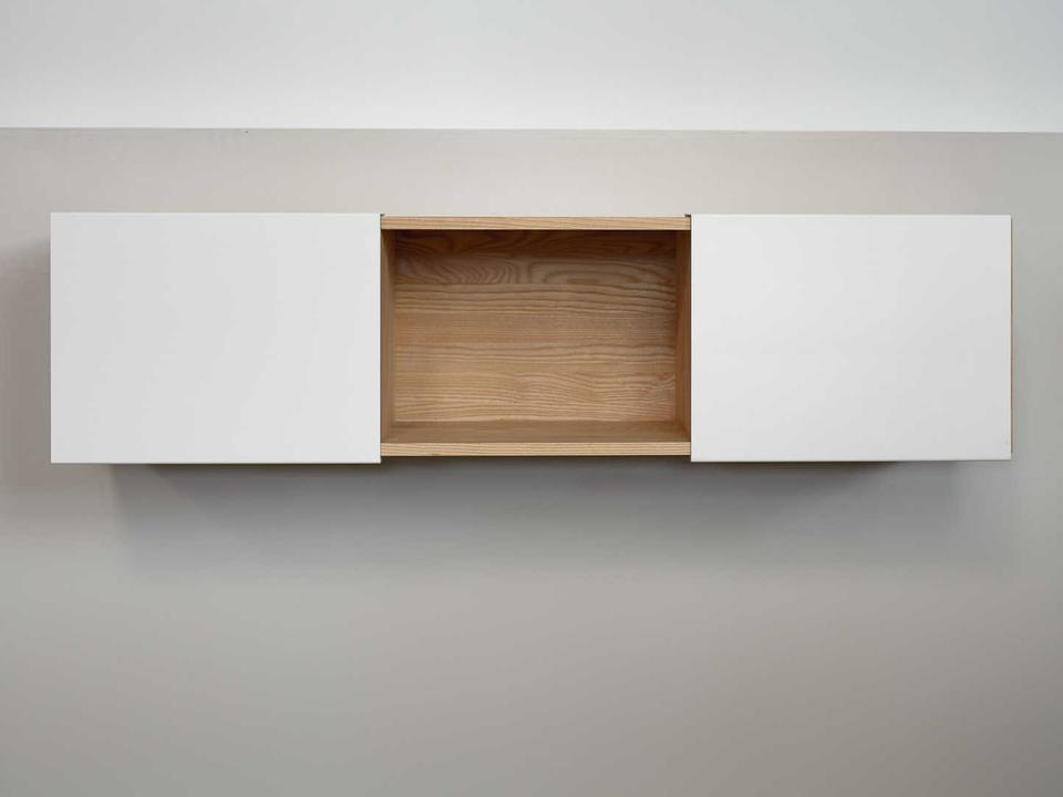 Ash / Matte White Wall Shelf