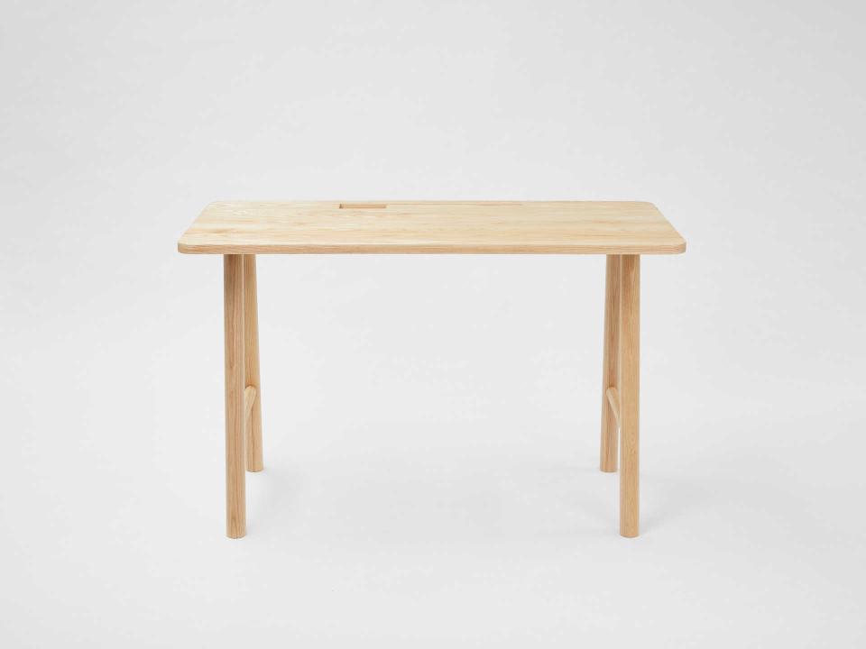 Brown Ash Wood Computer Desk