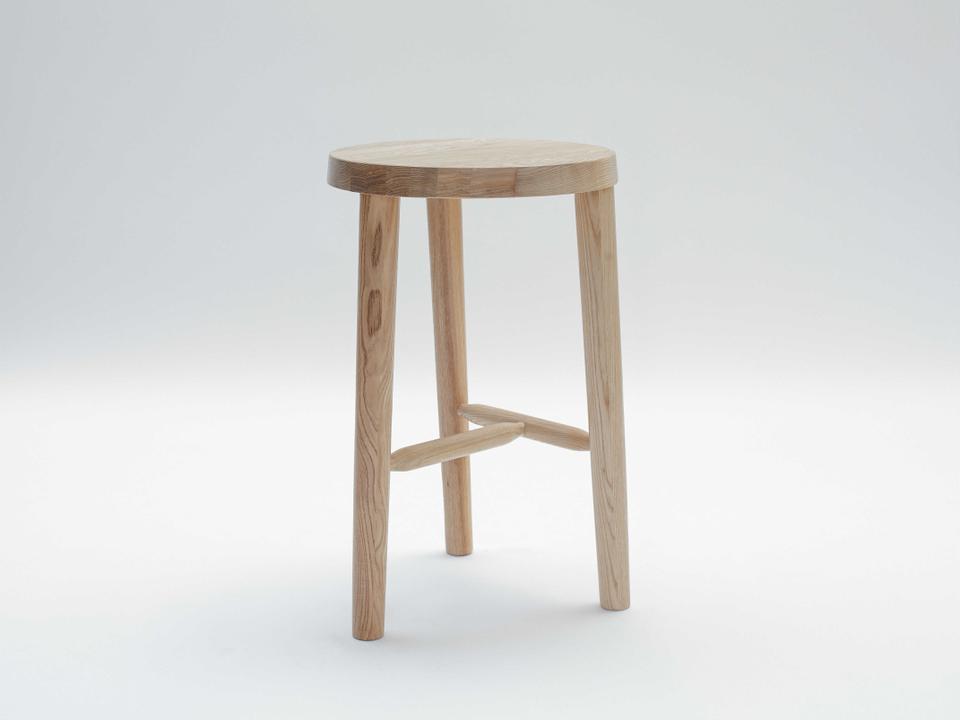 Ash Wood Counter Stool