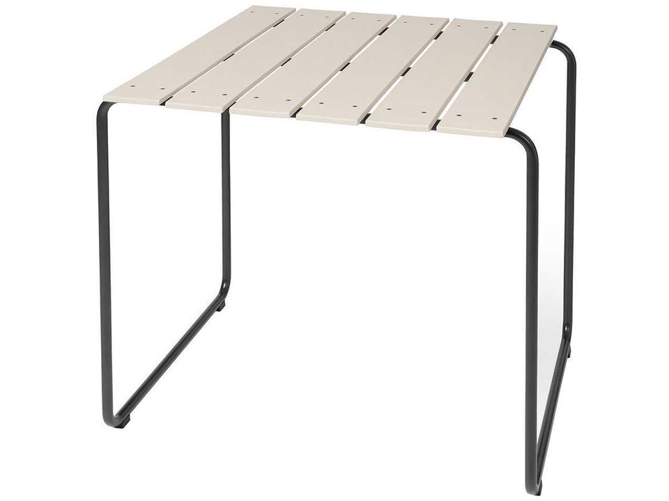 Mater Ocean Square Recycled Plastic Dining Table in Sand Gunmetal