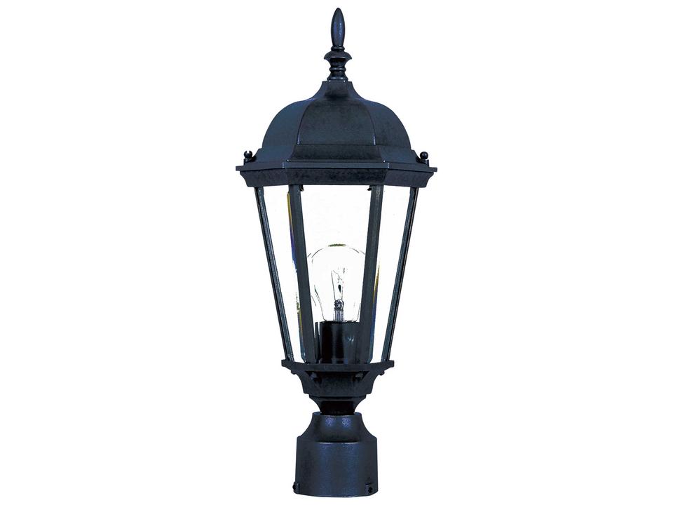 Westlake 1-Light Outdoor Pole Post Lantern in Black