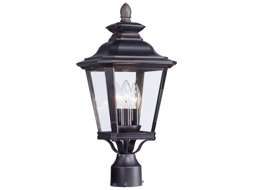 Knoxville 3-Light Outdoor Post Light in Bronze
