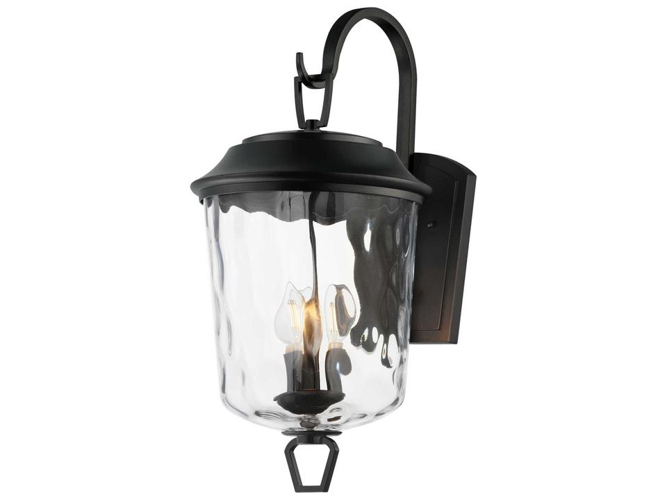 Prescott 3-Light Die-Cast Aluminum Outdoor Wall Light in Dark Bronze