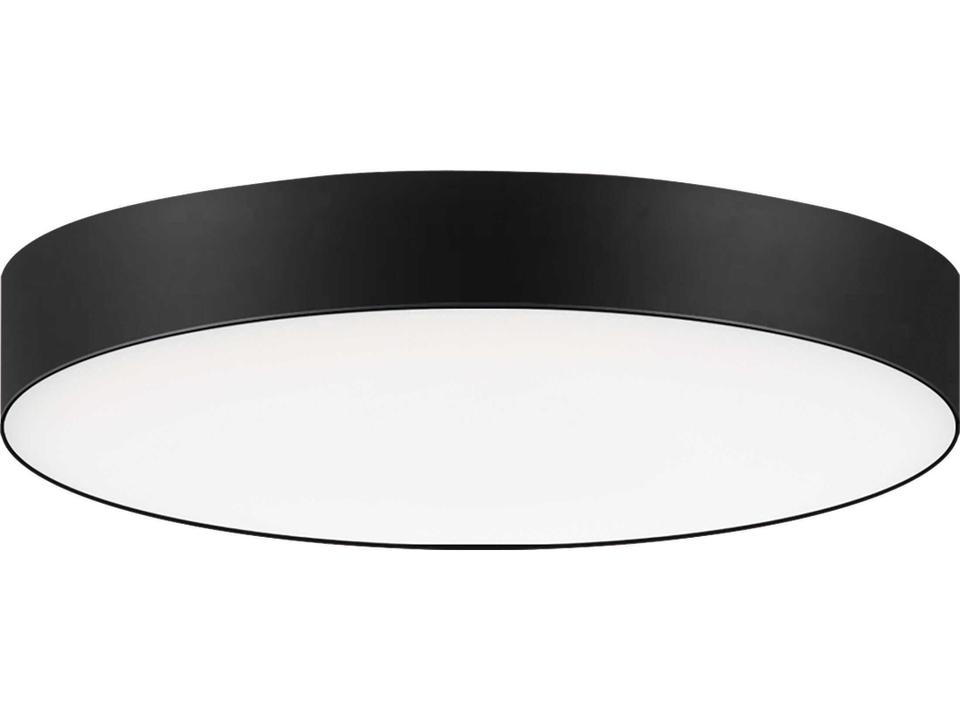Trim 9 Inch 1-Light LED Flush Mount Ceiling Light in Black