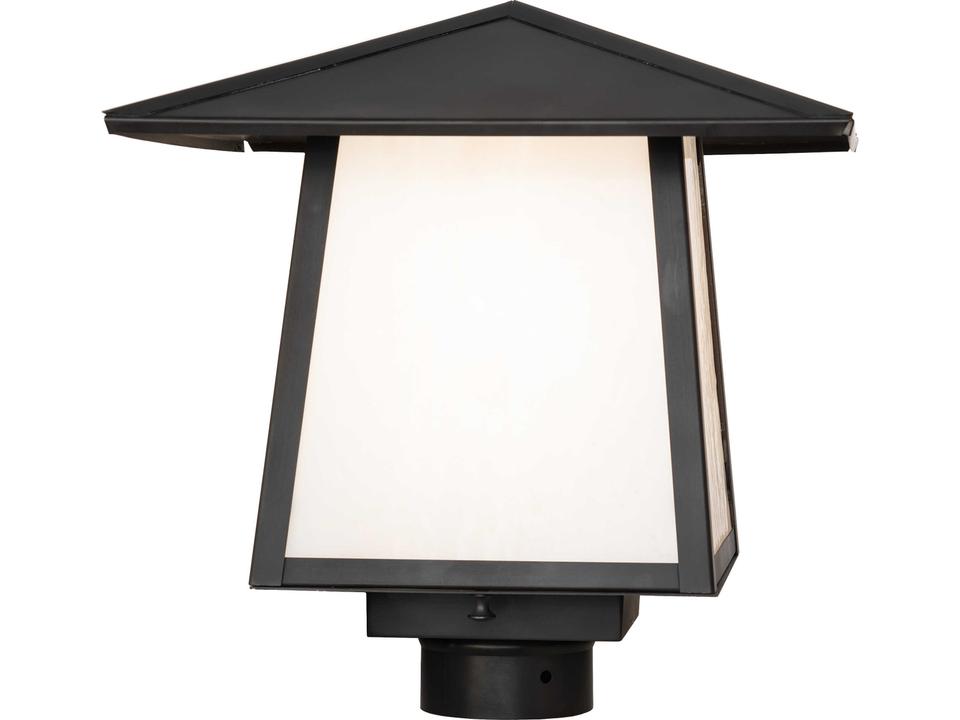 Stillwater 1-Light Outdoor Post Light in Craftsman Brown