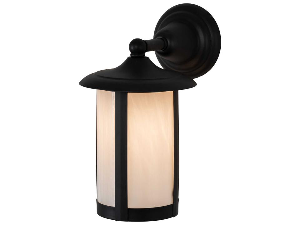 Fulton 1-Light Outdoor Wall Sconce in Craftsman Brown