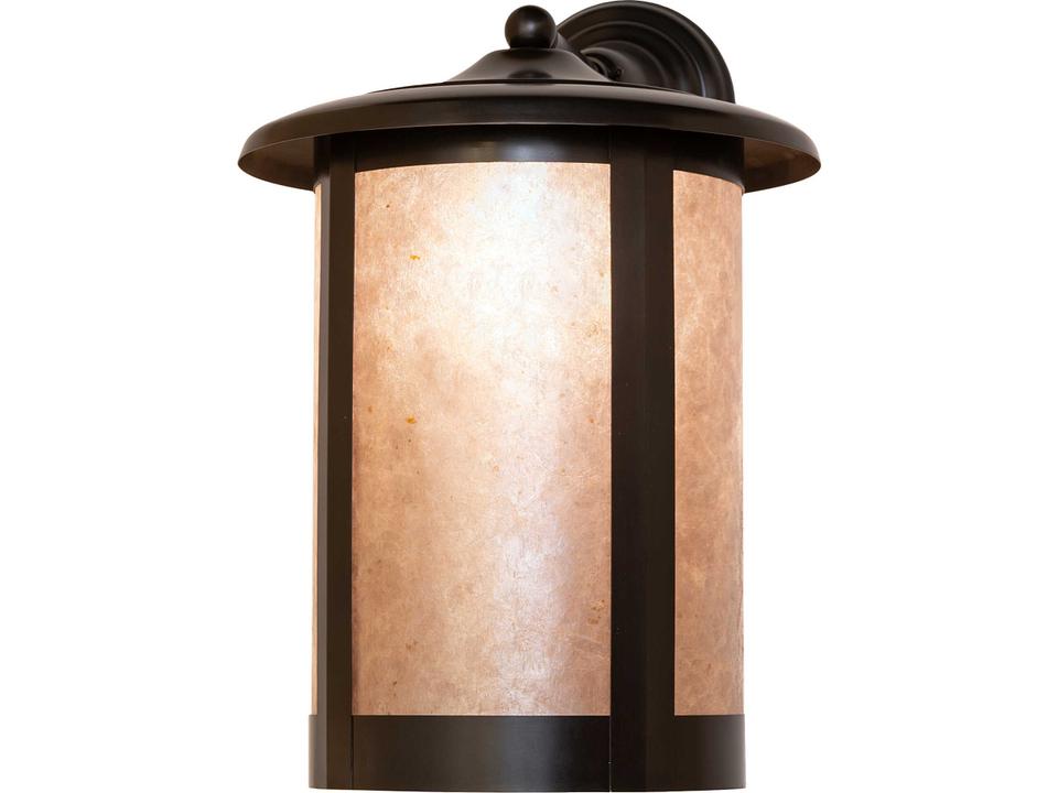 Fulton 1-Light Outdoor Wall Light in Craftsman Brown