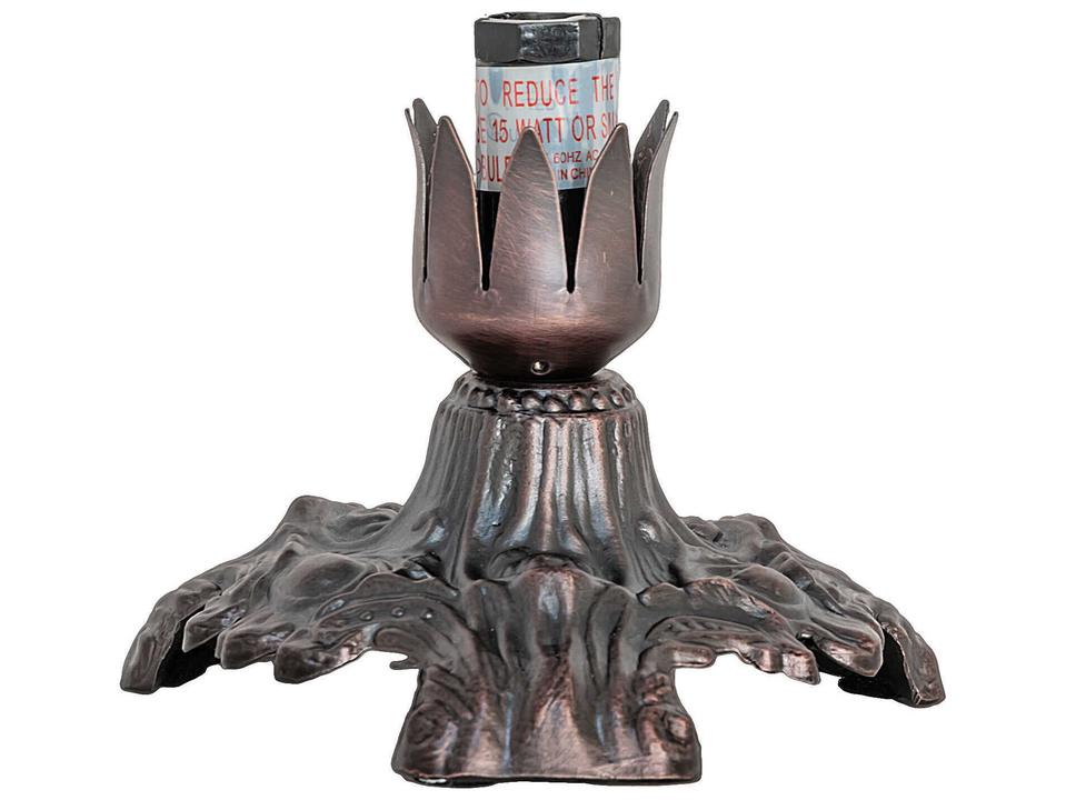 Tiffany Victorian 3-Inch Tall Lamp Base in Mahogany Bronze