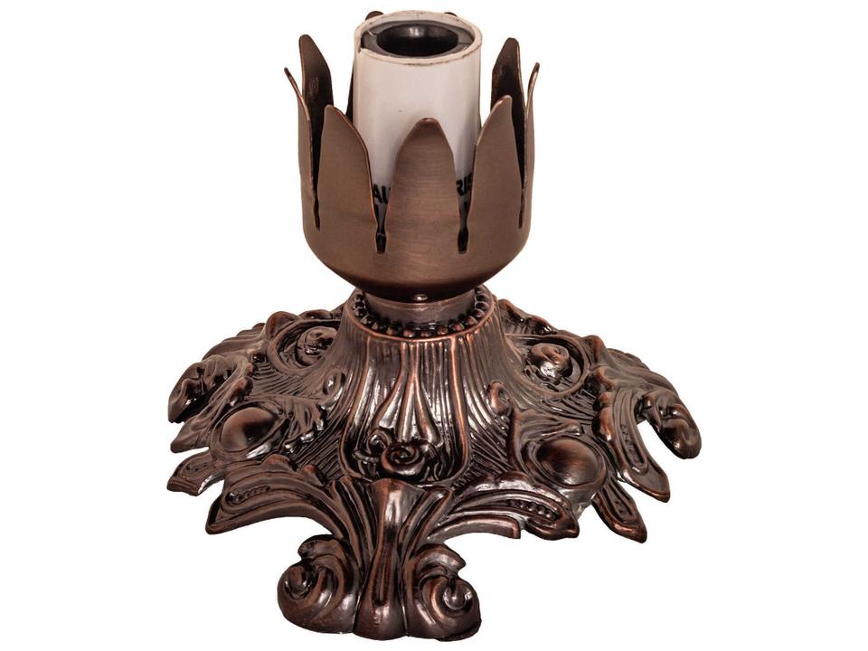 Tiffany 1-Light Victorian Lamp Base in Mahogany Bronze