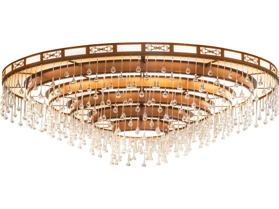 Axiom 36-Light Six-Tier Chandelier in Bronze Metallic
