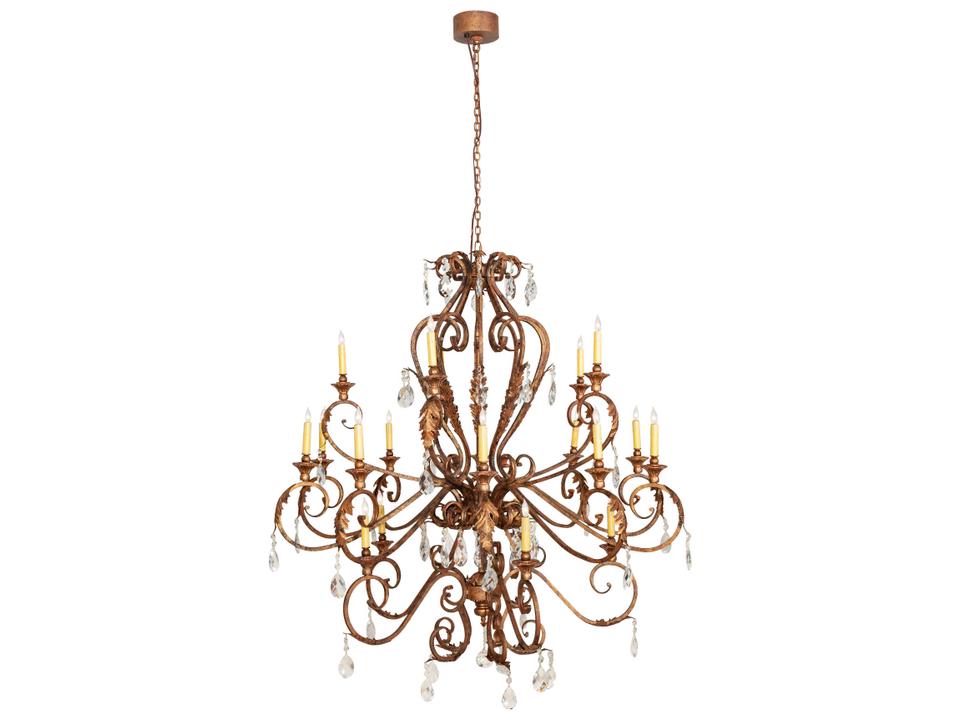 Serratina 20-Light Autumn Leaf Chandelier