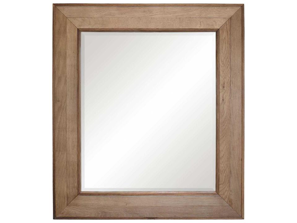 Vintner's Rectangular Wall Mirror Reclaimed Oak Chardonnay Finish