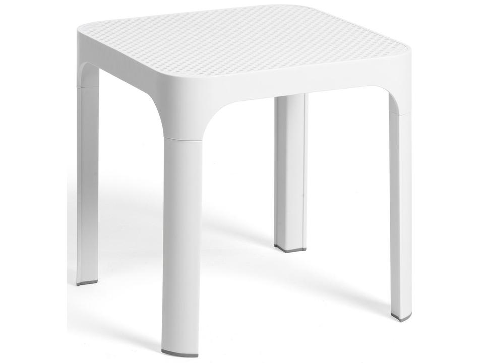 Net Square End Table in Fiberglass Polypropylene Resin