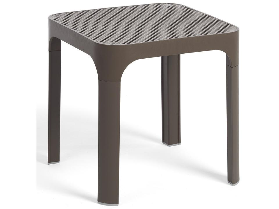Net Square End Table in Fiberglass Polypropylene Resin