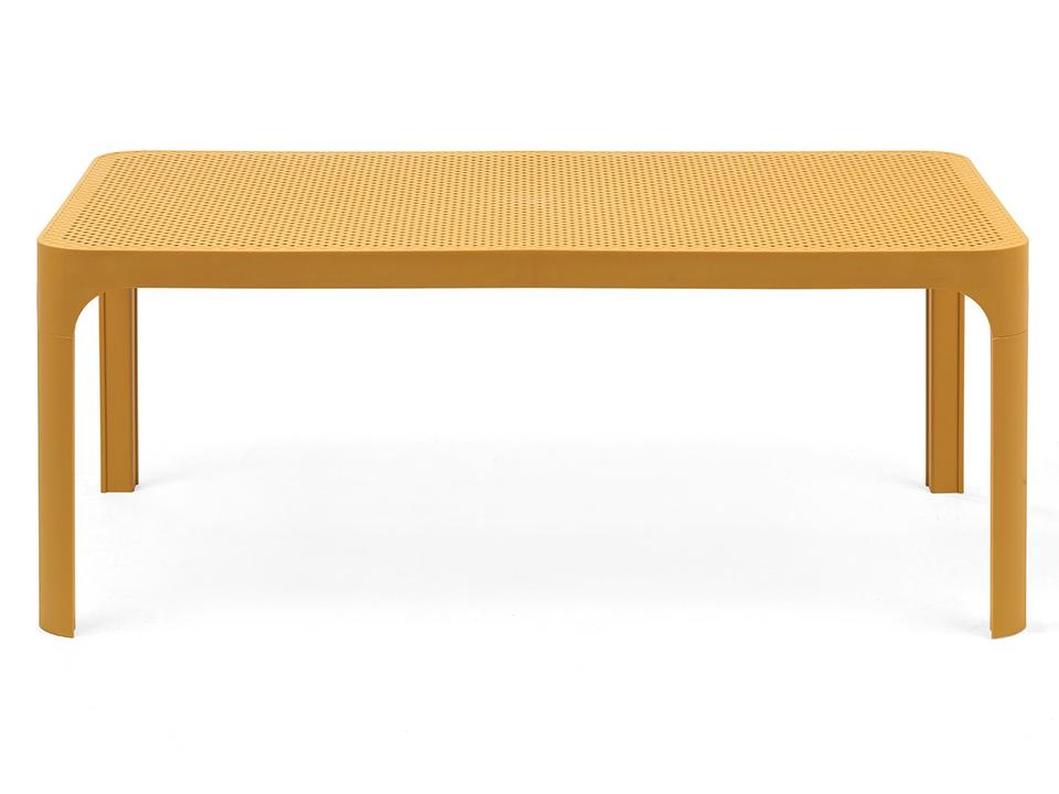 NET Resin Senape Rectangular Patio Coffee Table