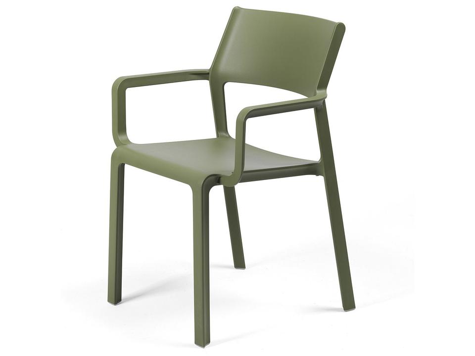 Trill Resin Agave Stackable Outdoor Dining Arm Chair
