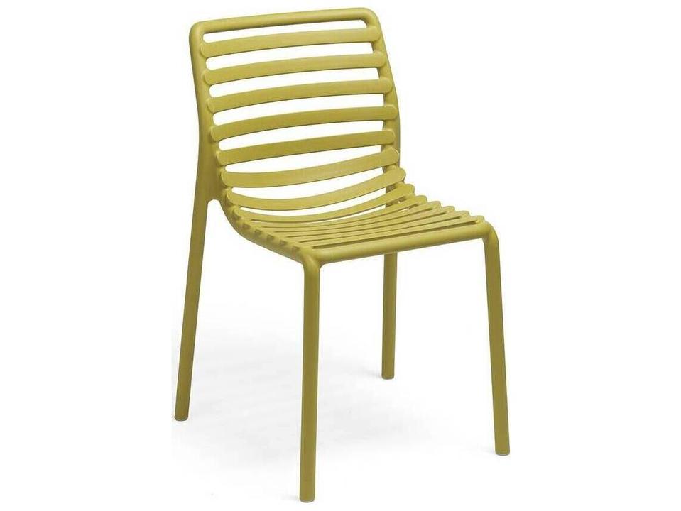 Doga Resin Stackable Dining Side Chair in Pera by Raffaello Galiotto