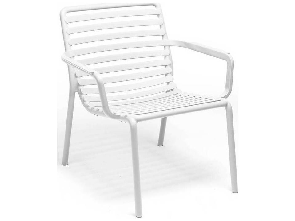 Doga Relax Outdoor Accent Armchair in Bianco White