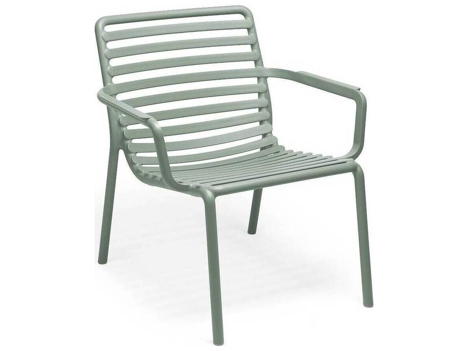 Doga Relax Fiberglass Resin Accent Chair in Menta Green