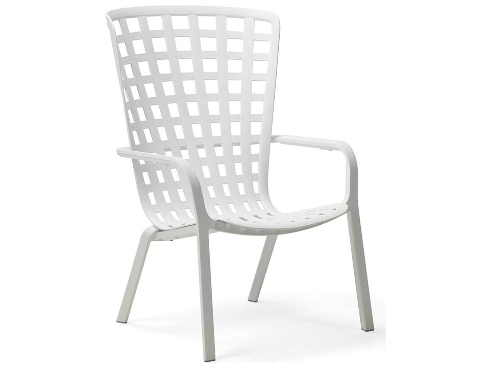 Folio Stackable Adjustable Outdoor Armchair in Bianco White
