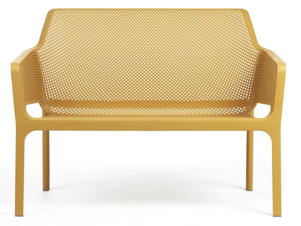 Net Bench Outdoor Loveseat in Senape