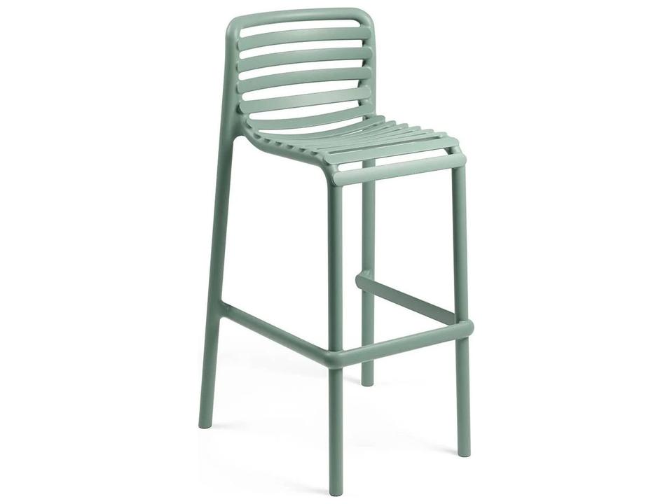 Doga Resin Menta Stackable Outdoor Bar Stool