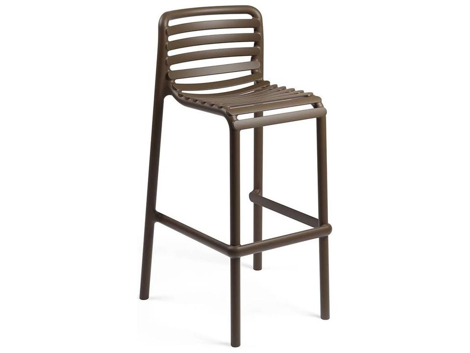 Doga Stackable Outdoor Bar Stool in Tabacco Finish