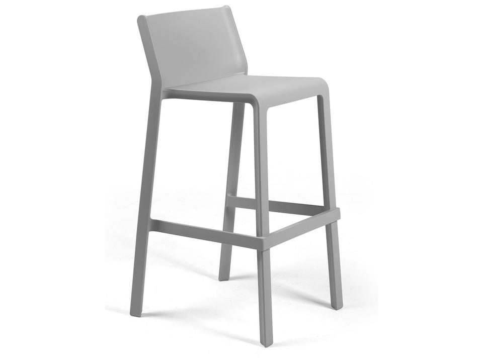 Trill Stackable Outdoor Bar Stool in Grigio Grey