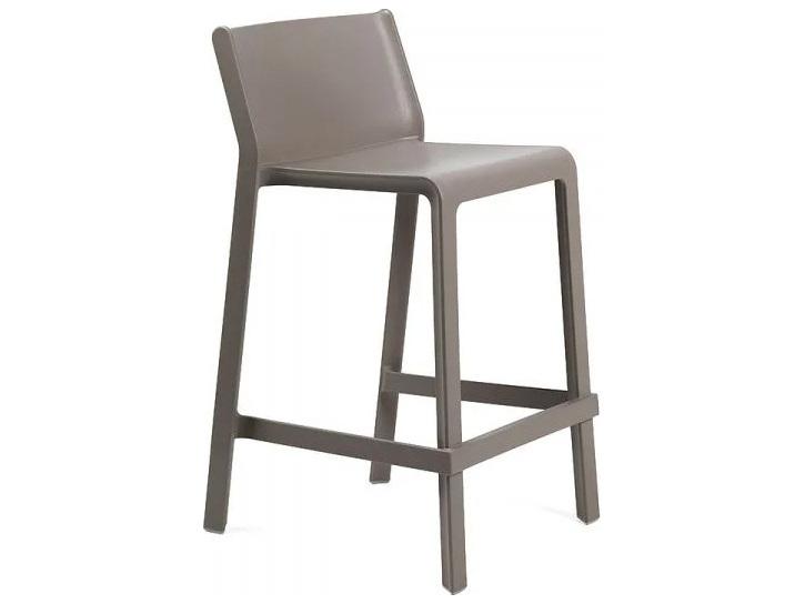 Trill Mini Fiberglass Polypropylene Bar Stool in Tortora