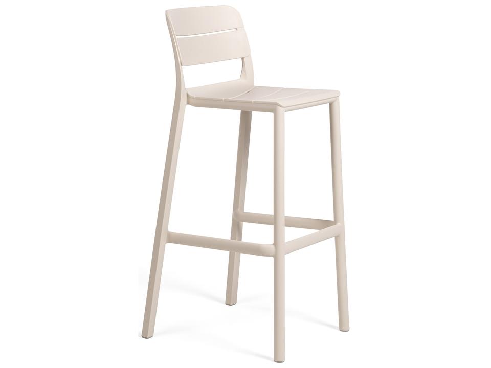 Cassia Resin Outdoor Bar Stool in Corda with Stackable Design