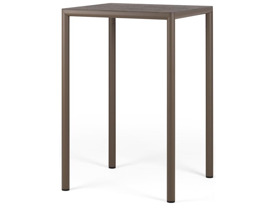 Net Tabacco Resin Square Bar Table
