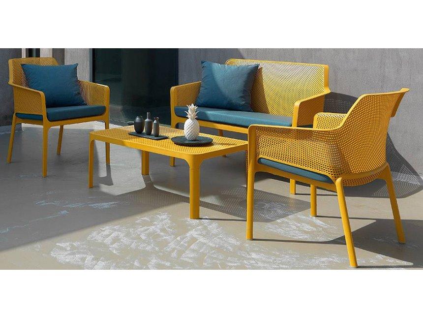 NET Relax Resin Senape Patio Lounge Set