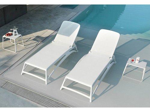 Atlantico Sling Resin Bianco Outdoor Lounge Set