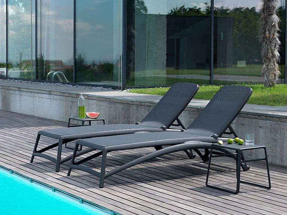 Atlantico Sling Resin Antracite Patio Lounge Set