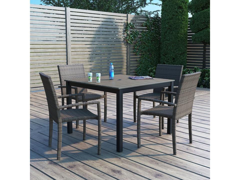 4 Seater 33 Inch Patio Dining Set