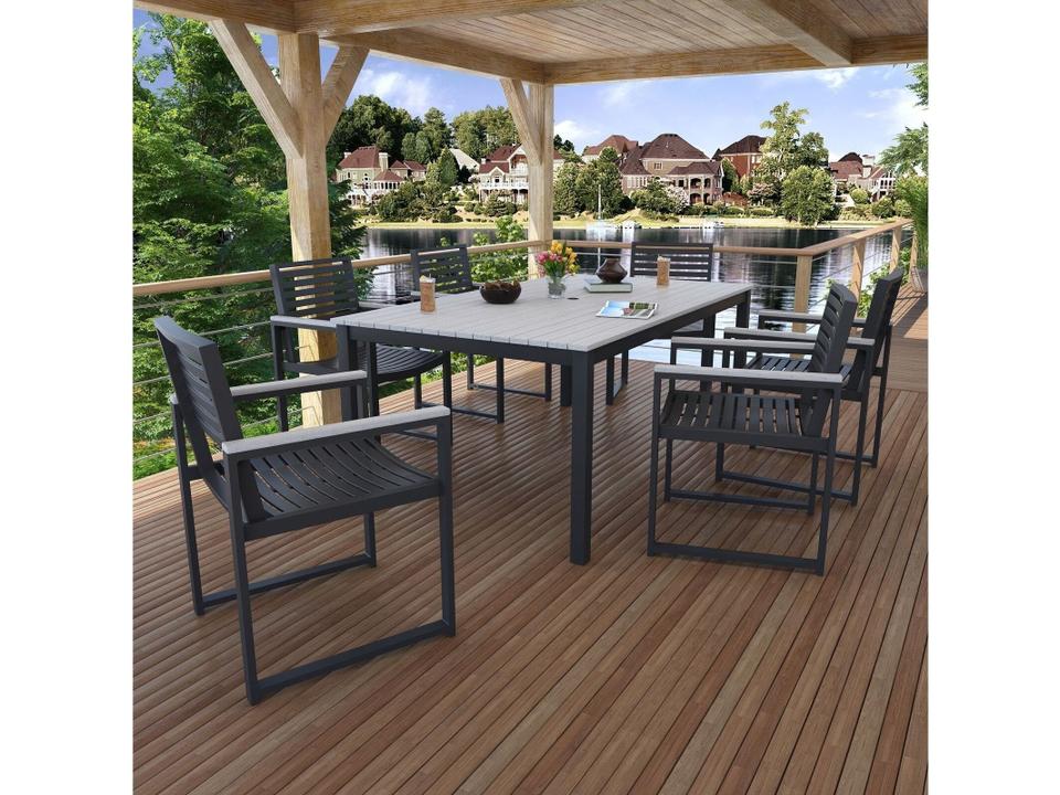Ravello 7-Piece 6 Seater Dining Set with Duraboard Top
