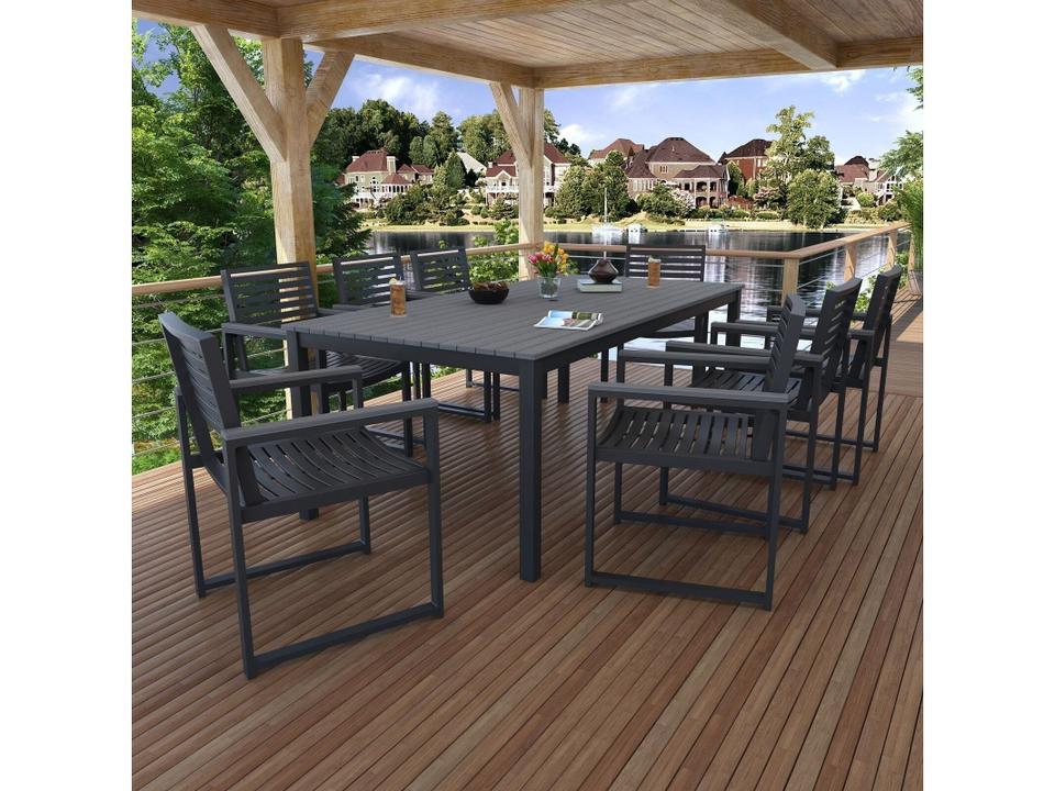 8 Seater 83x41 Dining Set with Duraboard Top Antique Mahogany