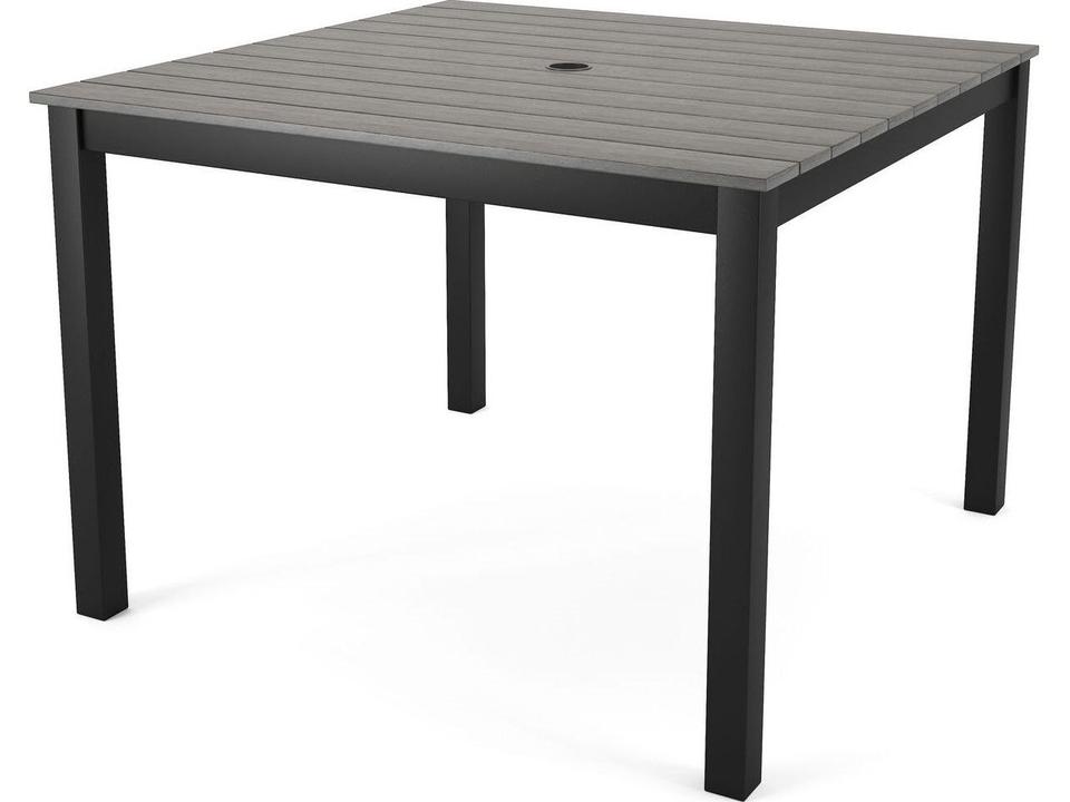 Chalfonte 41-Inch Square Dining Table with Dark Gray Duraboard Top