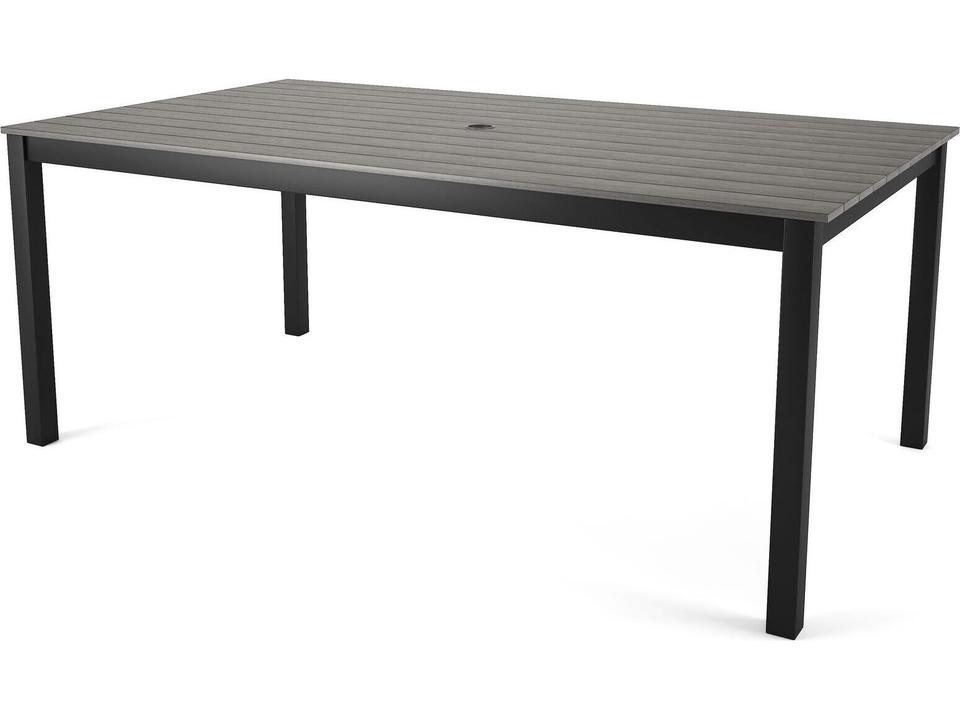 Ravello 72 x 41 Inch Rectangle Dining Table with Dark Gray Duraboard Top