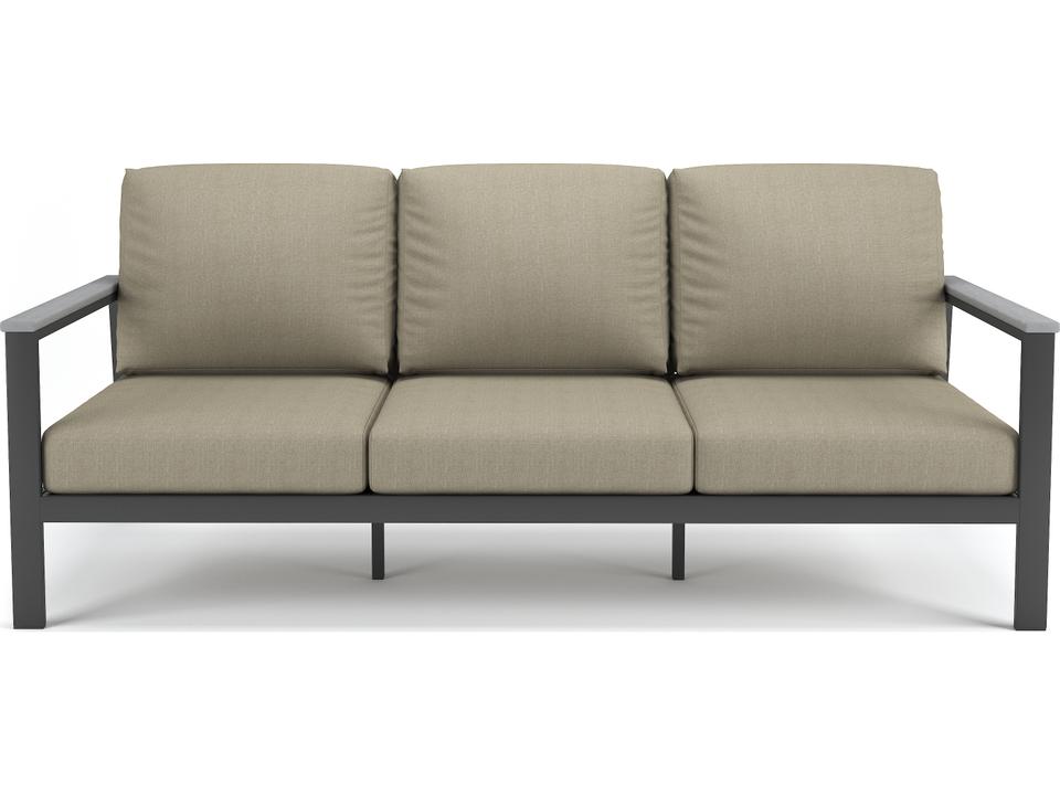 Hanover Slat Aluminum Sofa with PolyTuf Arms