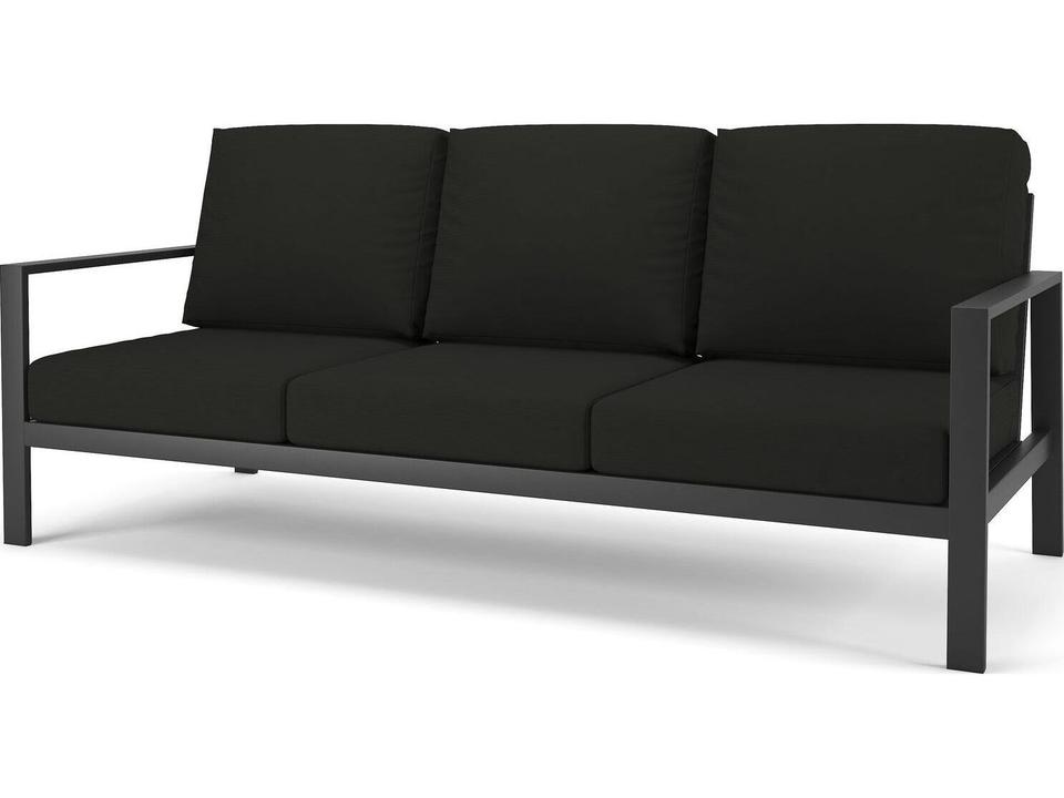 Hanover Slat Dark Gray 3 Seater Sofa