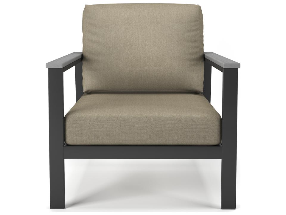 Hanover Slat Aluminum Lounge Chair with PolyTuf Arms