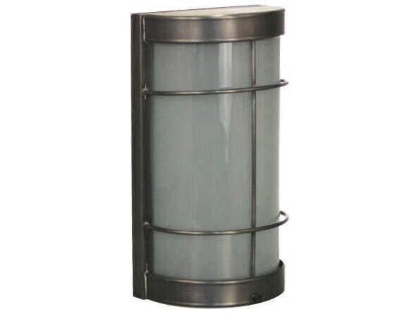 Nautical 1-Light Solid Brass Outdoor Wall Sconce