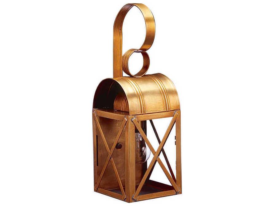 Adams Outdoor Wall Light Handcrafted Solid Brass or Copper