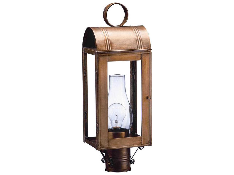 Livery 21 Inch Solid Brass and Copper Outdoor Post Light