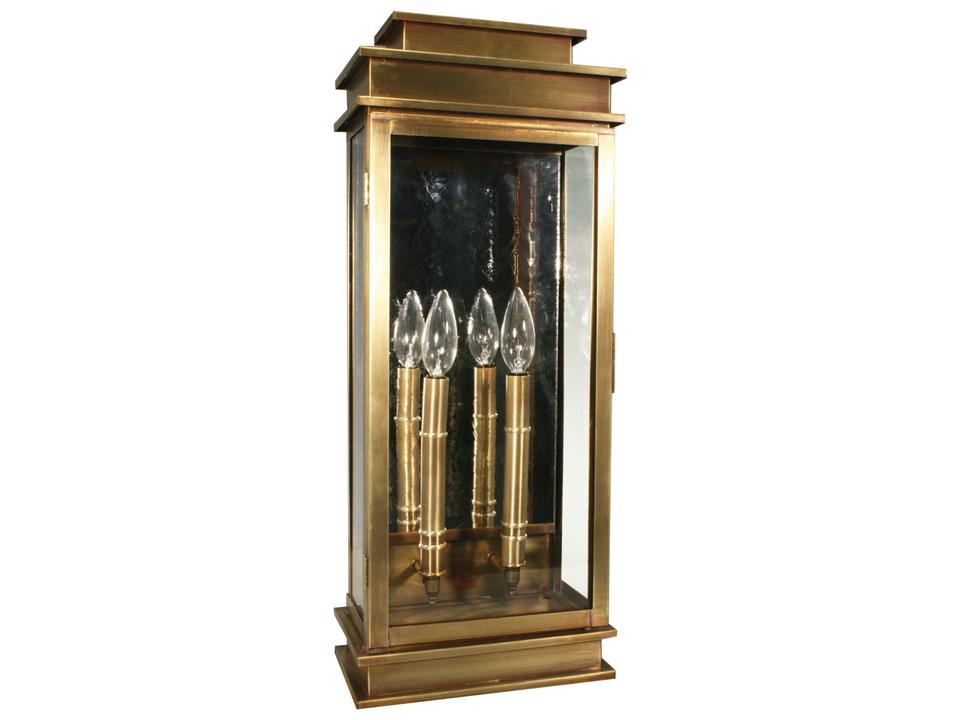Empire 2-Light Solid Brass Outdoor Wall Light