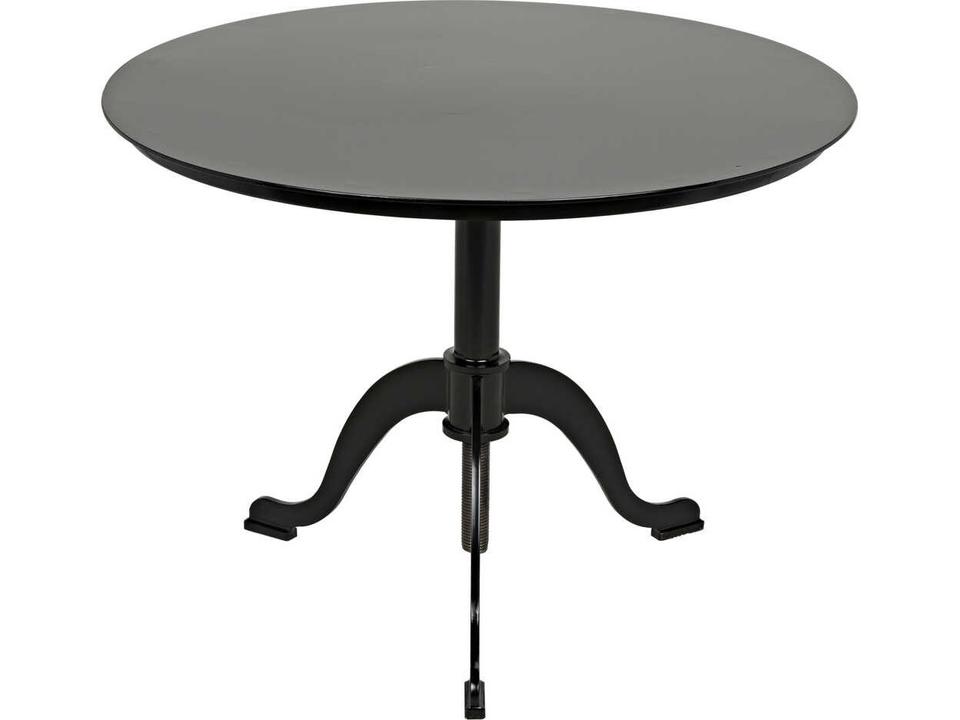 Kaldera Square Side Table in Matte Black Industrial Steel