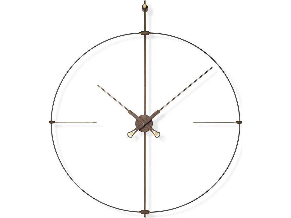 Bilbao Premium Black Walnut Wall Clock by Andrés Martínez