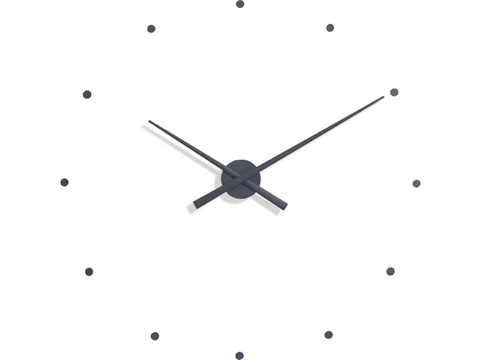 Oj Minimalist Wall Clock in Grey Polystyrene